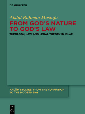cover image of From God's Nature to God's Law